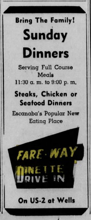 Fare-Way Dinette - Dec 12 1953 Article (newer photo)